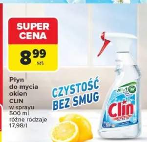 Płyn do mycia okien w sprayu różne rodzaje