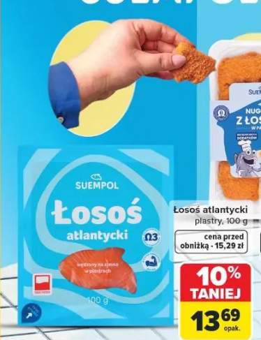 Łosoś atlantycki plastry