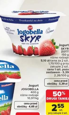 Jogurt SKYR ZOTT różne rodzaje