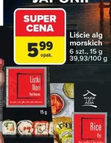 Liście alg morskich