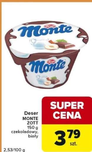 Deser Monte Zott czekoladowy biały