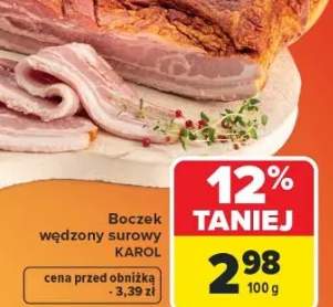 Boczek wędzony surowy