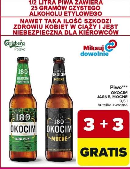 Piwo Okocim Jasne Pełne