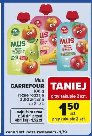 Mus owocowy różne rodzaje