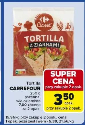 Tortilla z ziarnami, pszenna, wieloziarnista