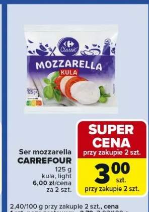 Ser mozzarella kula light