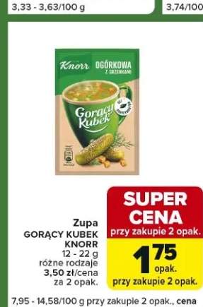 Zupa Gorący Kubek różne rodzaje