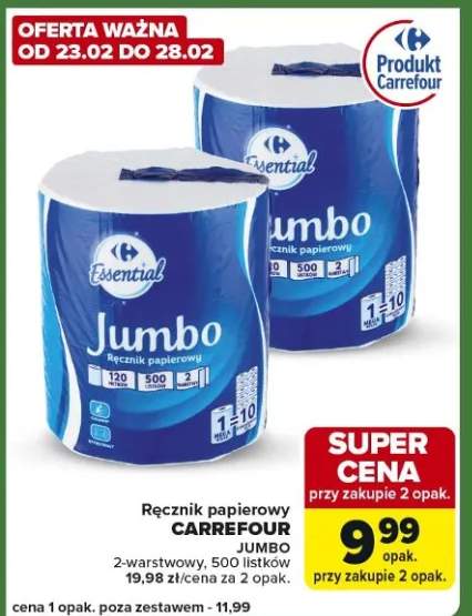Ręcznik papierowy Jumbo 2-warstwowy