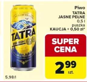 Piwo jasne pełne puszka