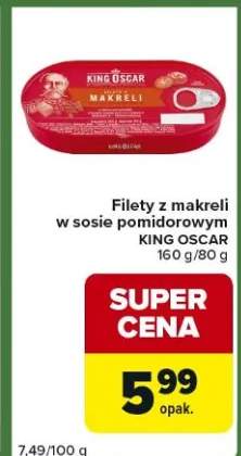 Filety z makreli w sosie pomidorowym