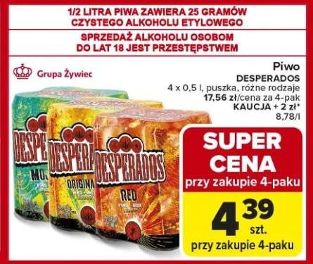 Piwo Desperados różne rodzaje