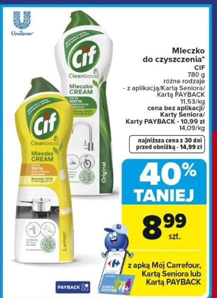 Mleczko do czyszczenia Cream