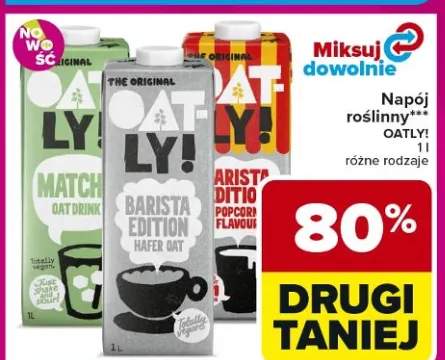 Napój roślinny Oatly różne rodzaje