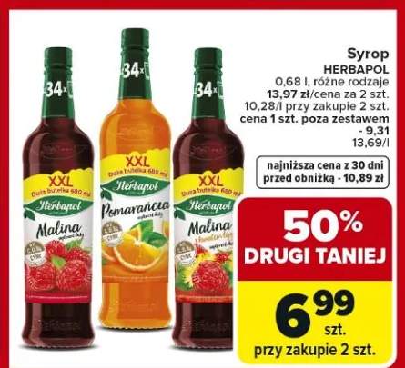 Syrop Malina, Pomarańcza, Herbapol