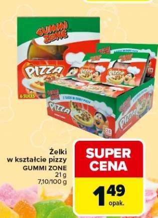 Żelki w kształcie pizzy