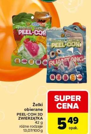 Żelki obierane Peel-Coh 3D Zwierzątka różne rodzaje