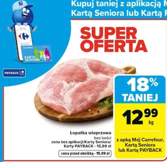 Łopatka wieprzowa bez kości