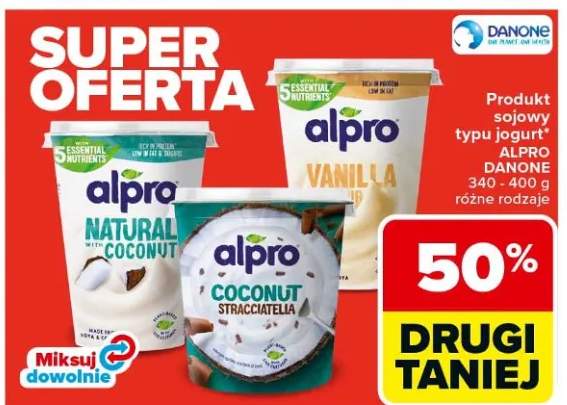 Produkt sojowy typu jogurt różne rodzaje