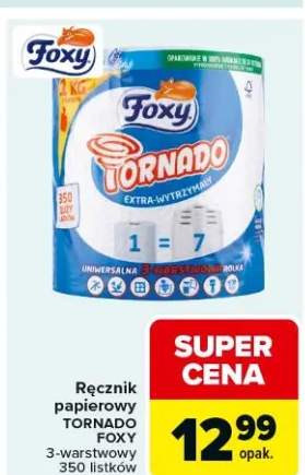 Ręcznik papierowy Tornado 3-warstwowy 350 listków