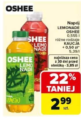 Napój Lemonade różne rodzaje kaucja + 0,50 zł