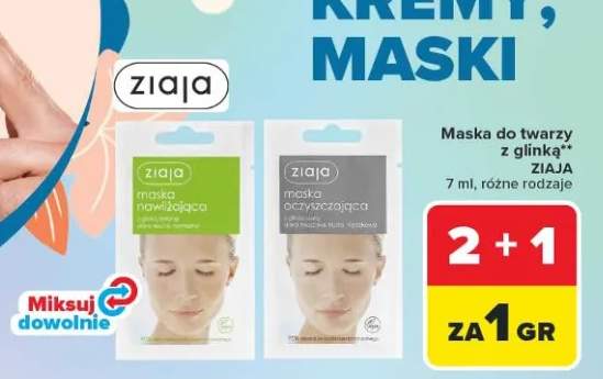 Maska do twarzy z glinką 7 ml różne rodzaje