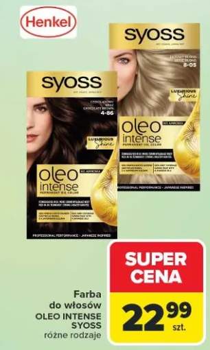 Farba do włosów Oleo Intense różne rodzaje