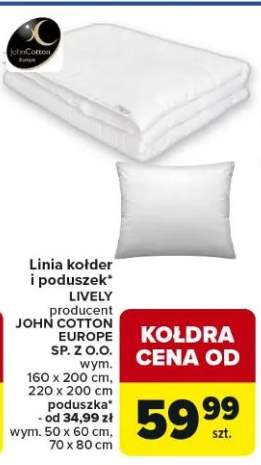 Kołdra i poduszek LIVELY