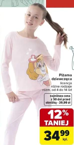 Piżama dziewczęca licencja różne rodzaje