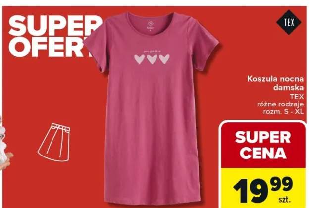 Koszula nocna damska Tex różne rodzaje