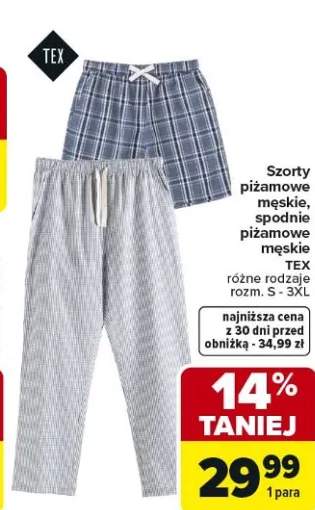 Szorty piżamowe męskie, spodnie piżamowe męskie różne rodzaje rozm. S - 3XL