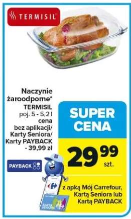 Naczynie żaroodporne poj. 5 - 5,1 l cena bez aplikacji/ Karty Seniora/ Karty PAYBACK