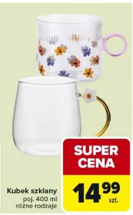 Kubek szklany różne rodzaje