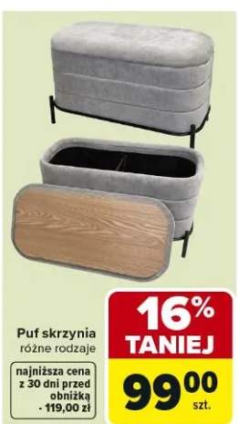 Puf skrzynia różne rodzaje