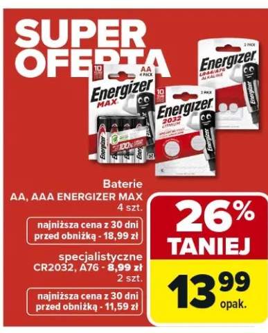 Baterie AA, AAA Energizer Max 4 szt.