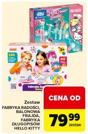 Zestaw Fabryka Baniek Balonowa Frauda, Fabryka Długopisów Hello Kitty