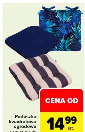 Poduszka kwadratowa ogrodowa różne rodzaje
