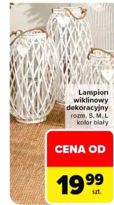 Lampion wiklinowy dekoracyjny
