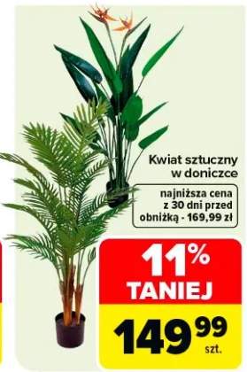 Kwiat sztuczny w doniczce