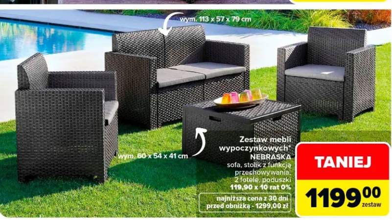 Zestaw mebli wypoczynkowych Nebraska
