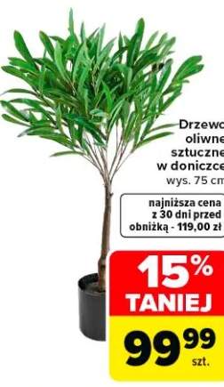 Drzewo oliwne sztuczne w doniczce