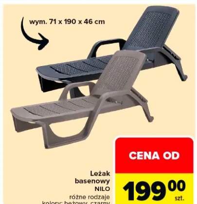 Leżak basenowy Nilo