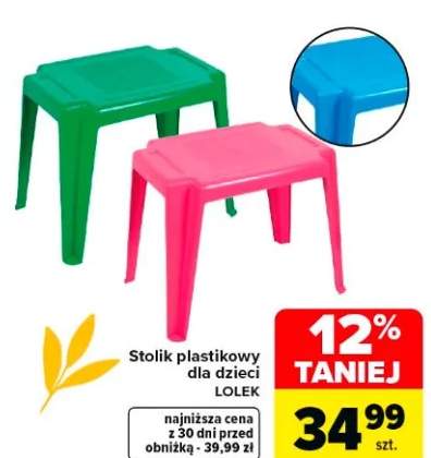 Stolik plastikowy dla dzieci Lolek
