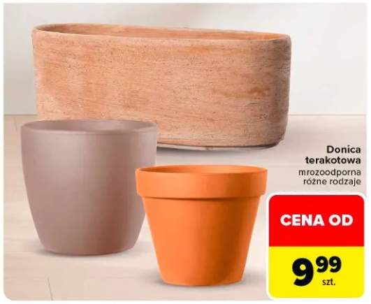 Donica terakotowa mrozoodporna różne rodzaje