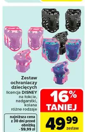 Zestaw ochroniaczy dziecięcych licencja Disney na łokcie, nadgarstki, kolana różne rodzaje