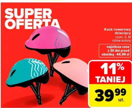 Kask rowerowy dziecięcy rozm. S, M różne kolory