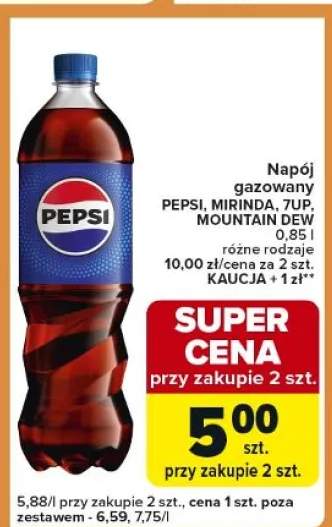 Napój gazowany różne rodzaje