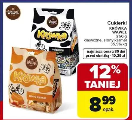 Cukierki Krówka klasyczne, słony karmel