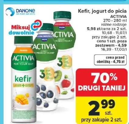 Kefir, jogurt do picia Activia