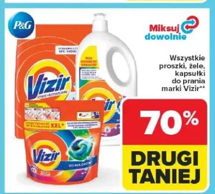 Proszki, żele, kapsułki do prania marki Vizir