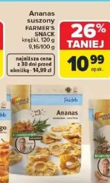 Ananas suszony krążki suszone